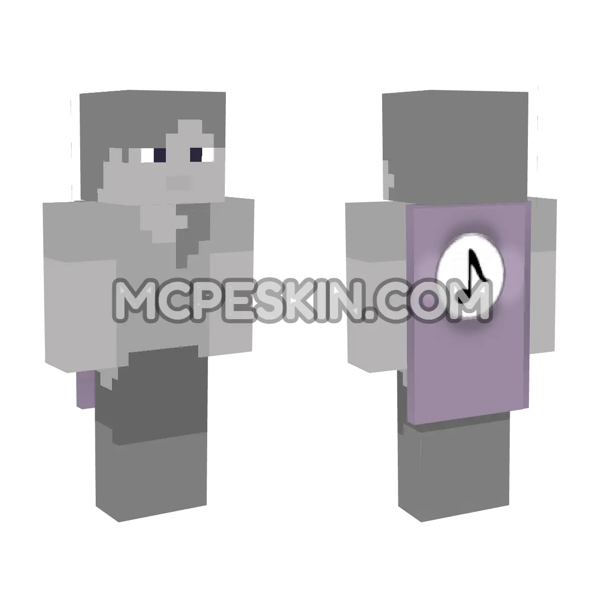 Dummy Alex with Music Note Cape 4D Minecraft Bedrock skin