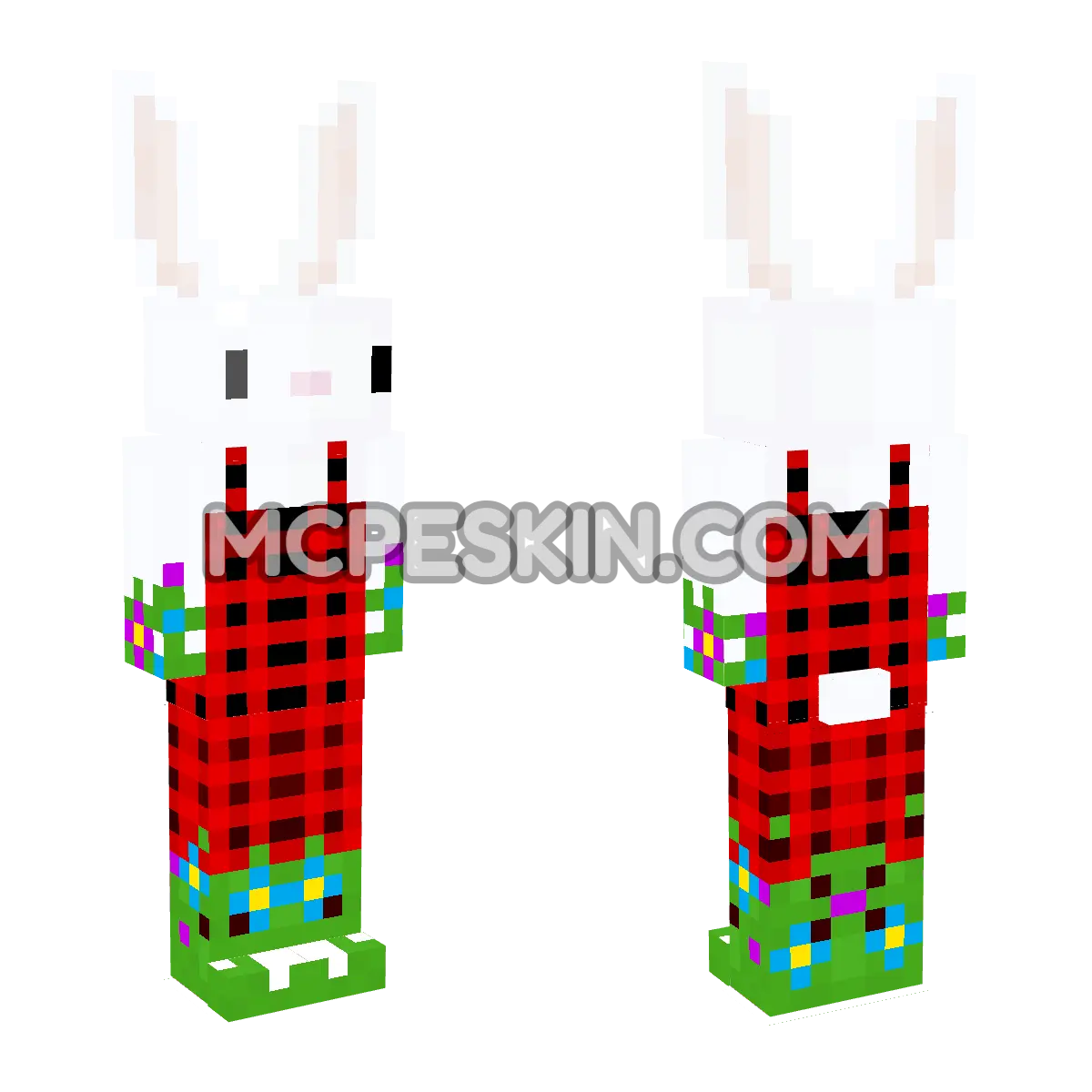 EasterBunny 4D Minecraft Bedrock skin