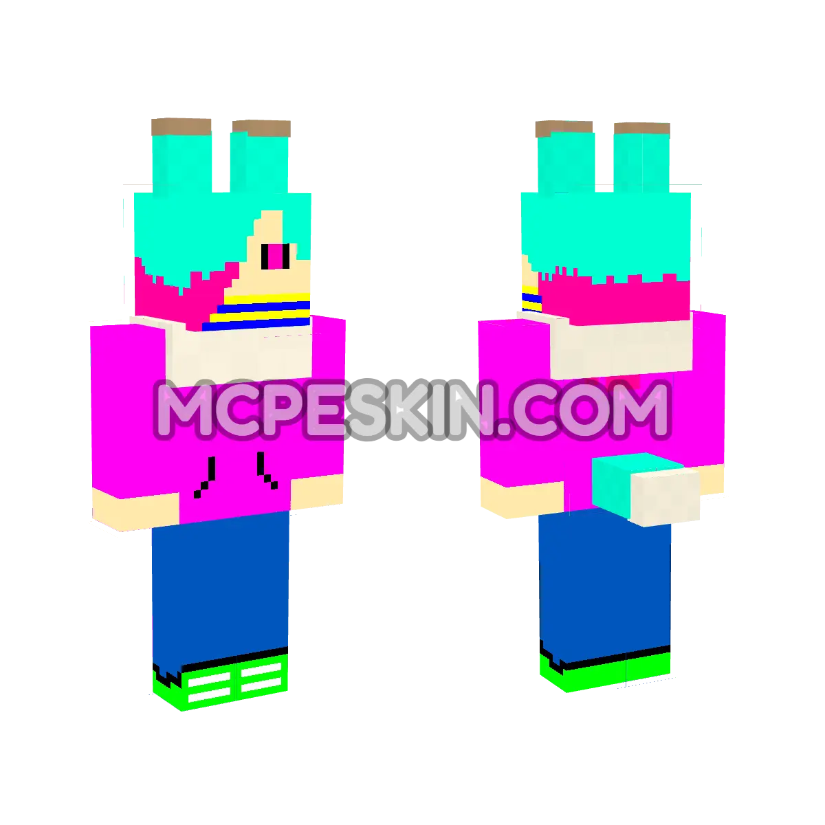 Eevee 4 4D Minecraft Bedrock skin