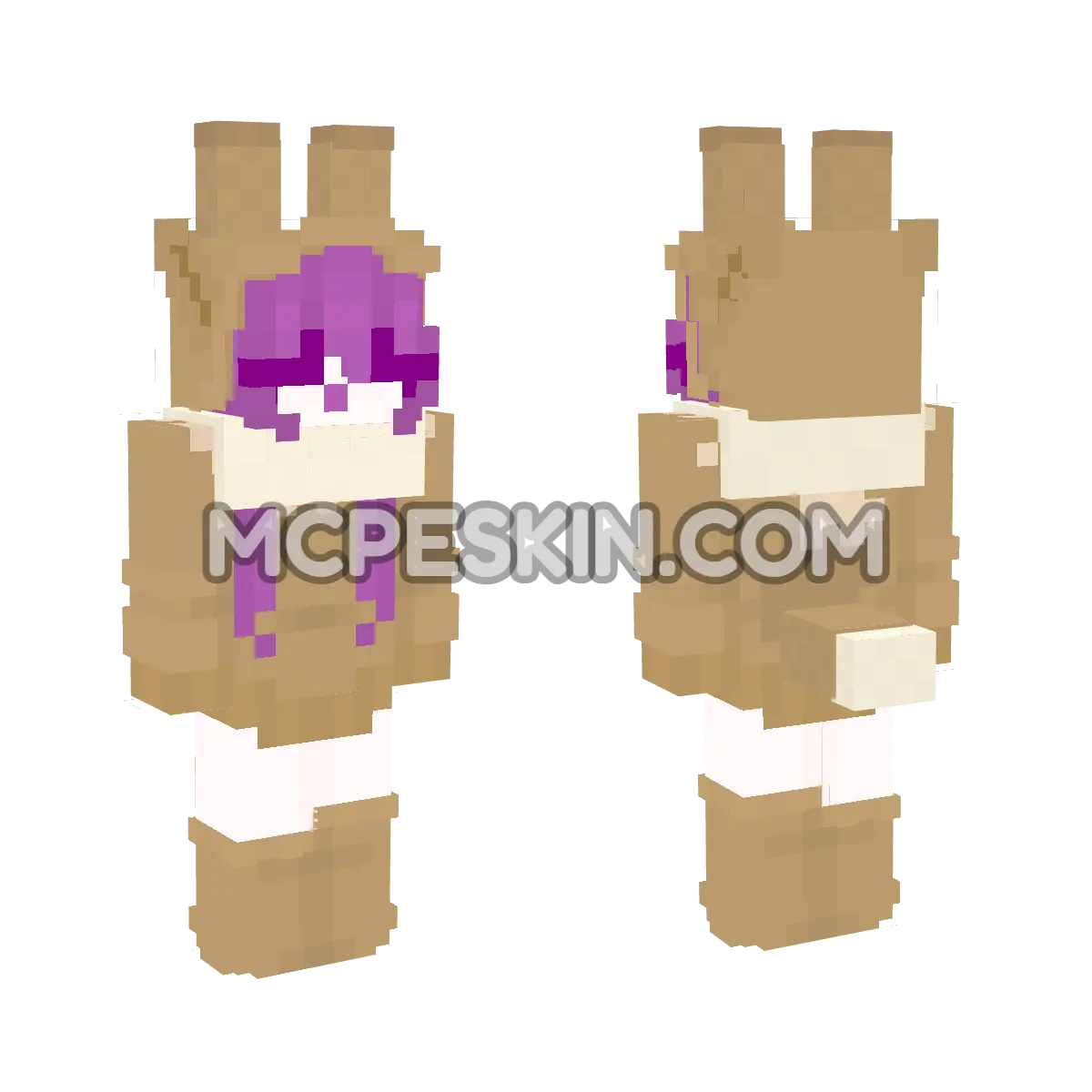 Eevee Hoodie 4D Minecraft Bedrock skin