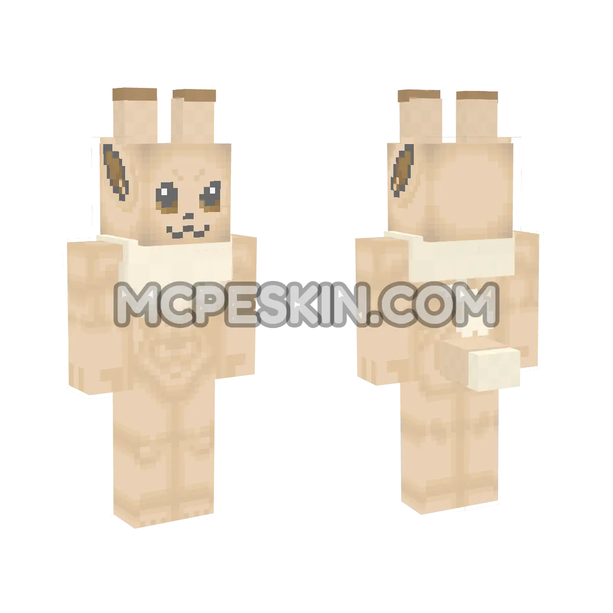 Eevee Pokemon 4D Minecraft Bedrock skin