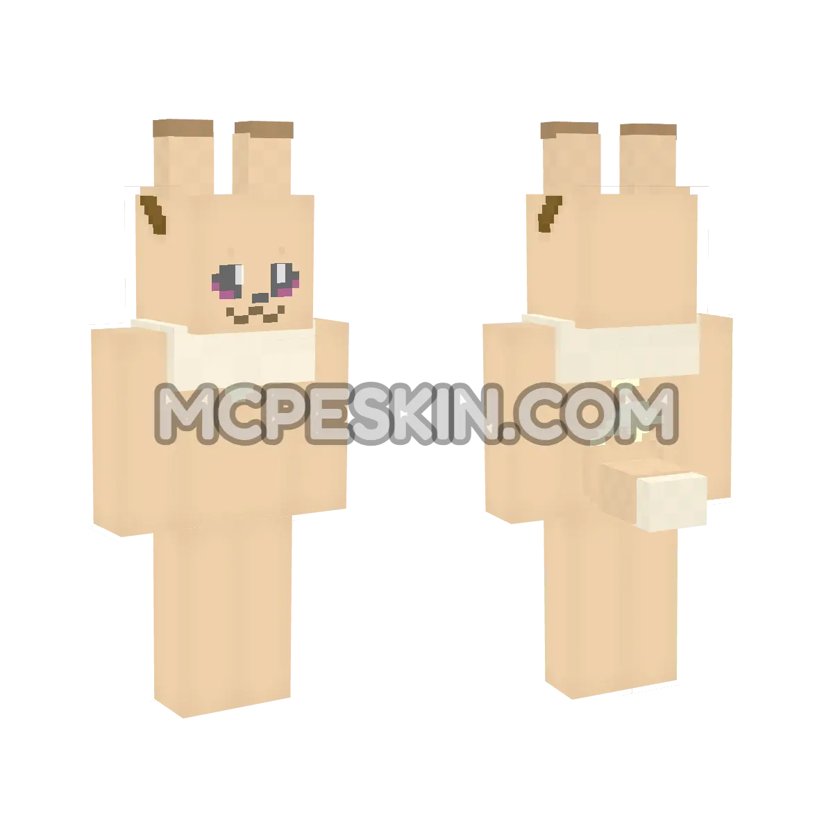 Eevee Red Blue 4D Minecraft Bedrock skin