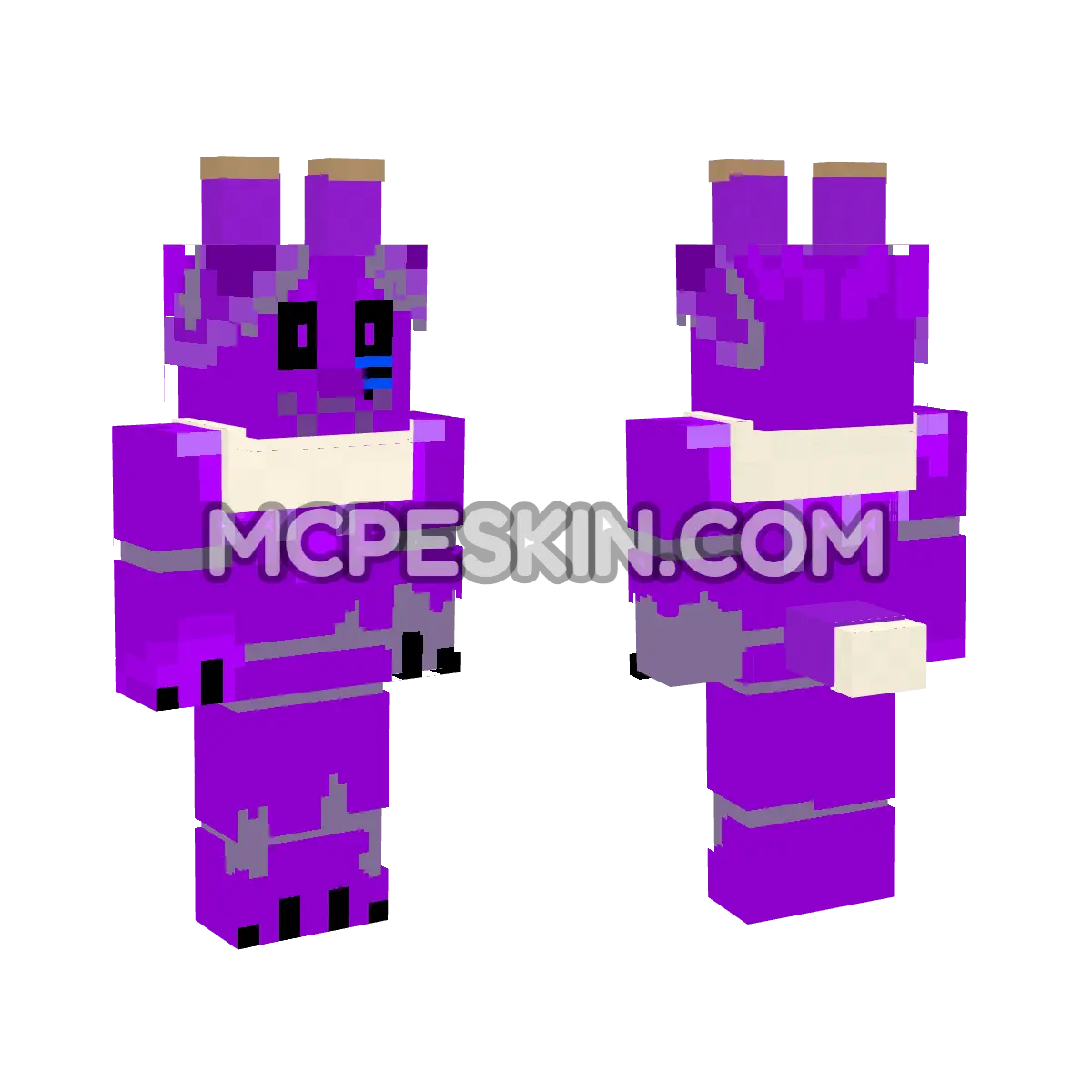 Eeveelution Shadow Eevee 4D Minecraft Bedrock skin