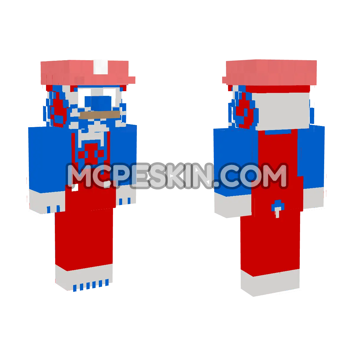 Elephant Mario 4D Minecraft Bedrock skin