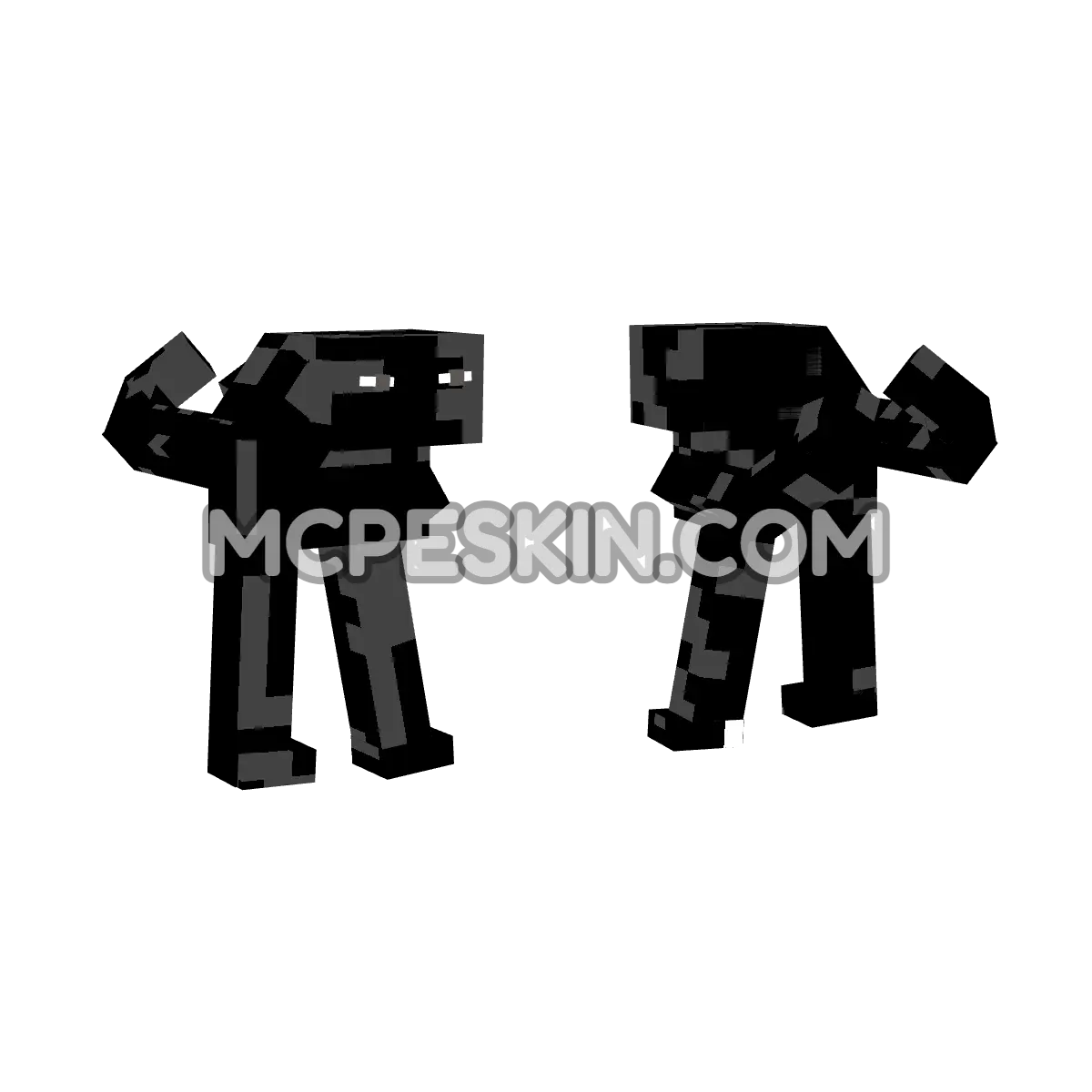 Enderman Raro 4D Minecraft Bedrock skin