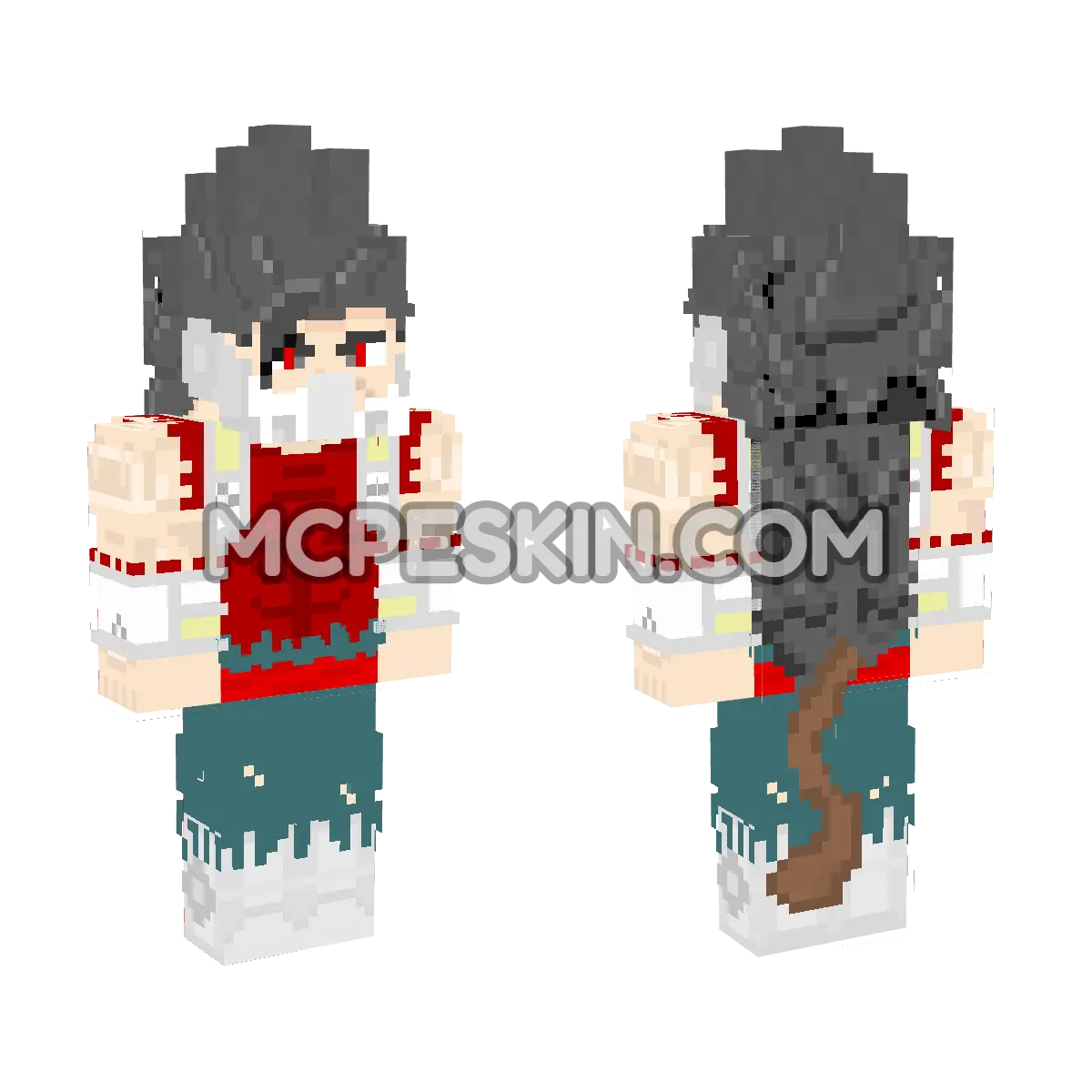 Evil Goku 4D Minecraft Bedrock skin
