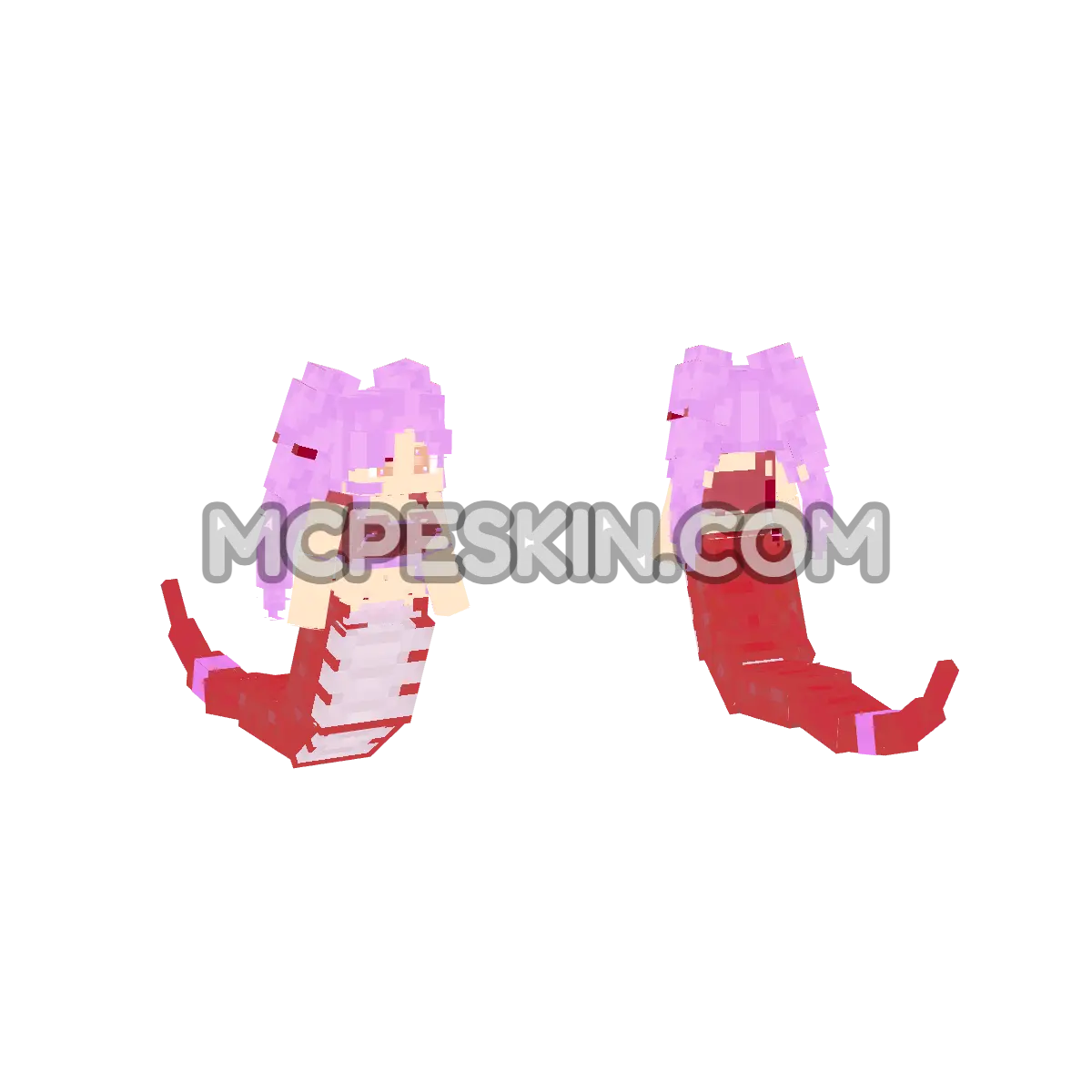 Ex-Mermaid Lamia 3 4D Minecraft Bedrock skin