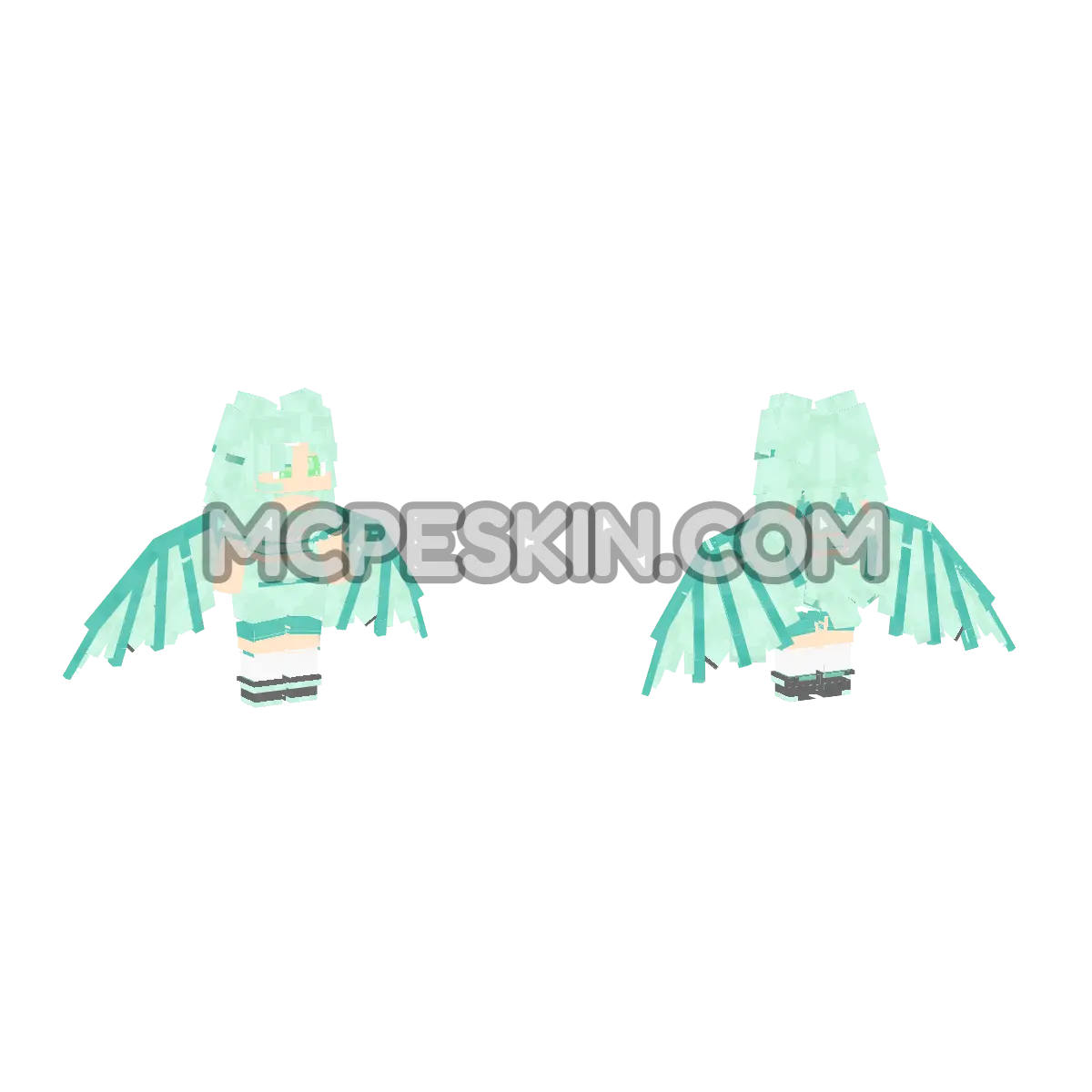 Ex-Mermaids bird 1 peinado 1 4D Minecraft Bedrock skin
