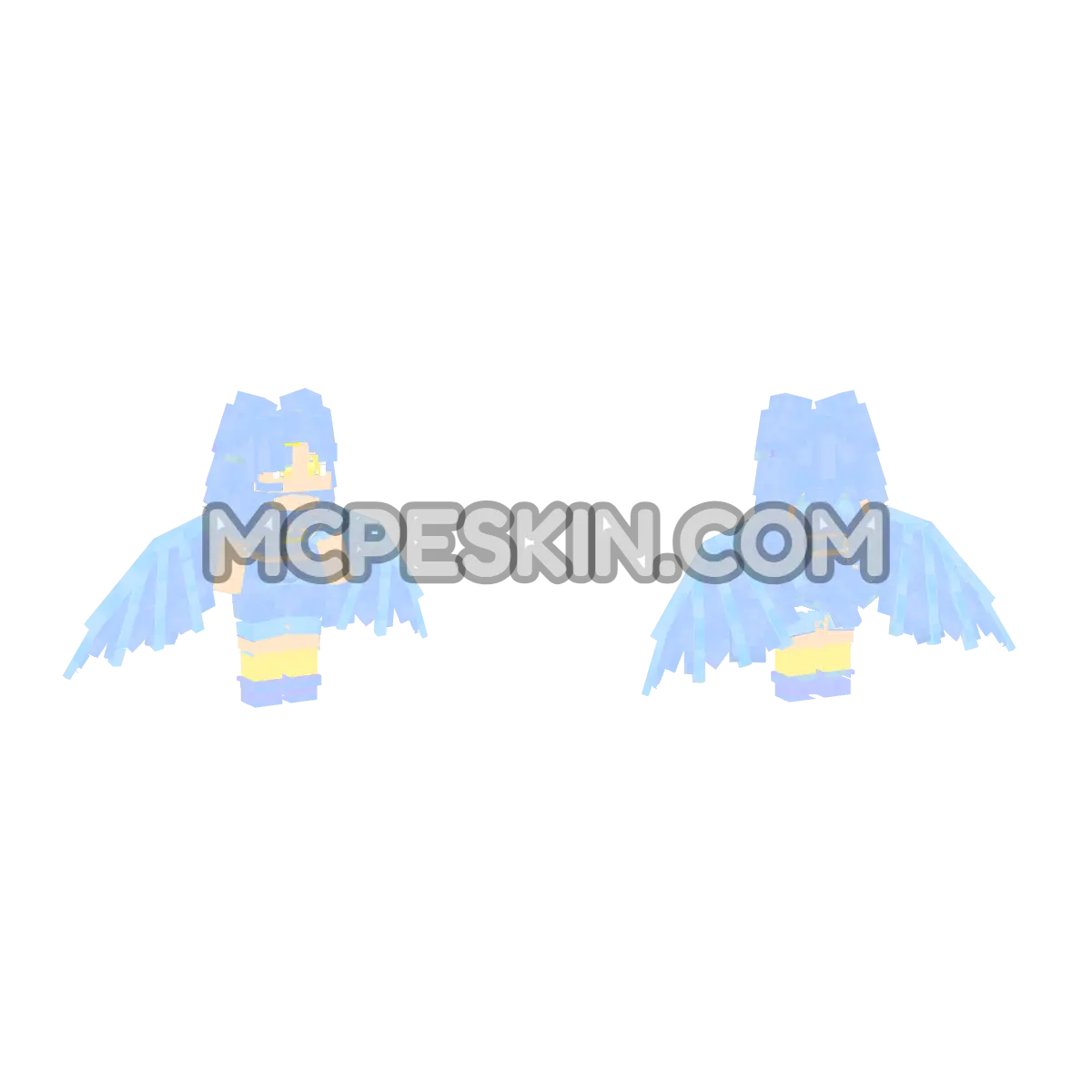 Ex-Mermaids bird 2 peinado 1 4D Minecraft Bedrock skin