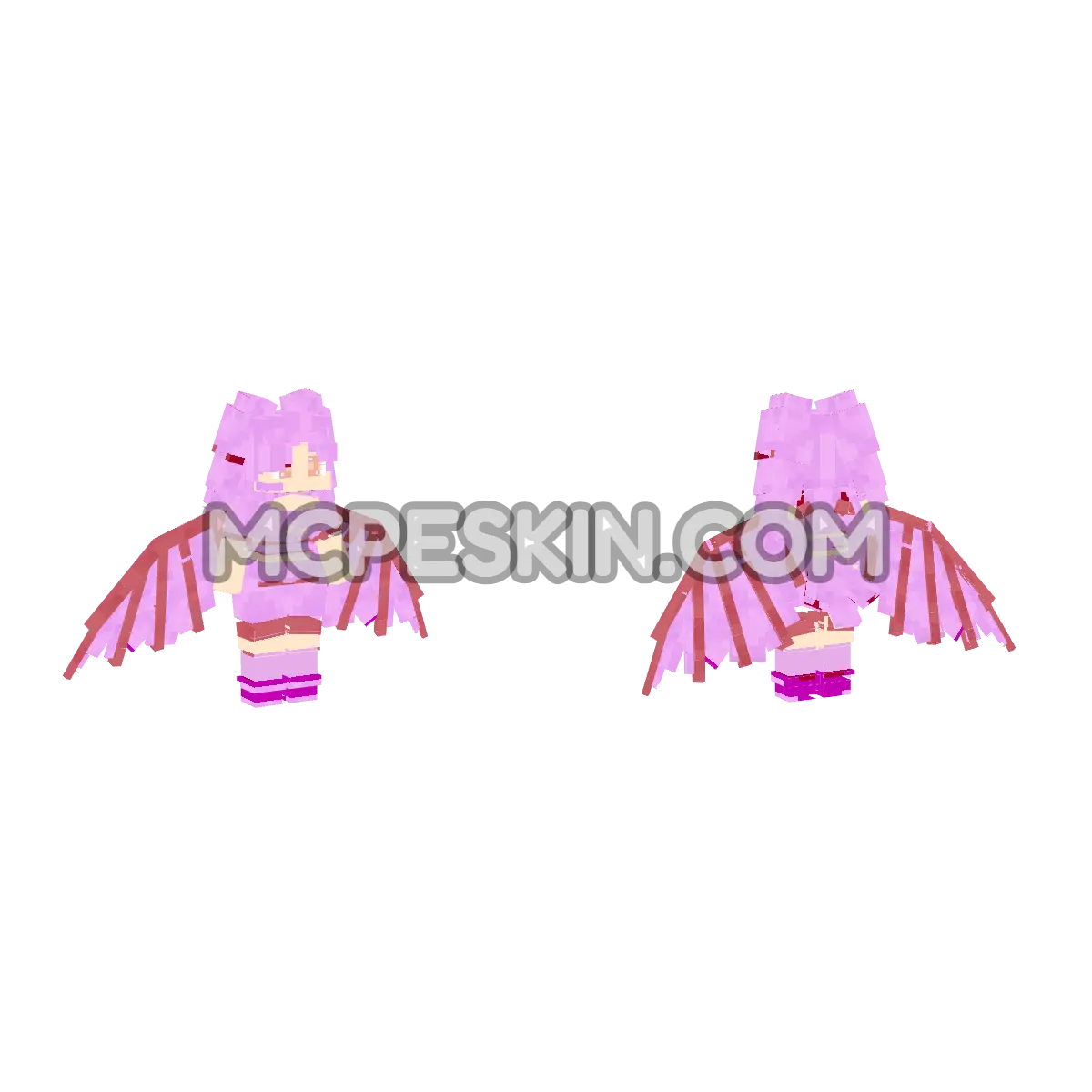 Ex-Mermaids bird 4 peinado 1 4D Minecraft Bedrock skin
