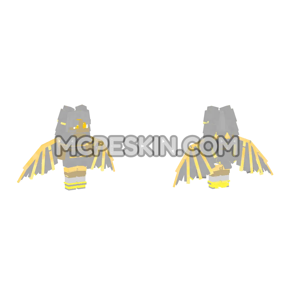 Ex-Mermaids bird 9 peinado 1 4D Minecraft Bedrock skin