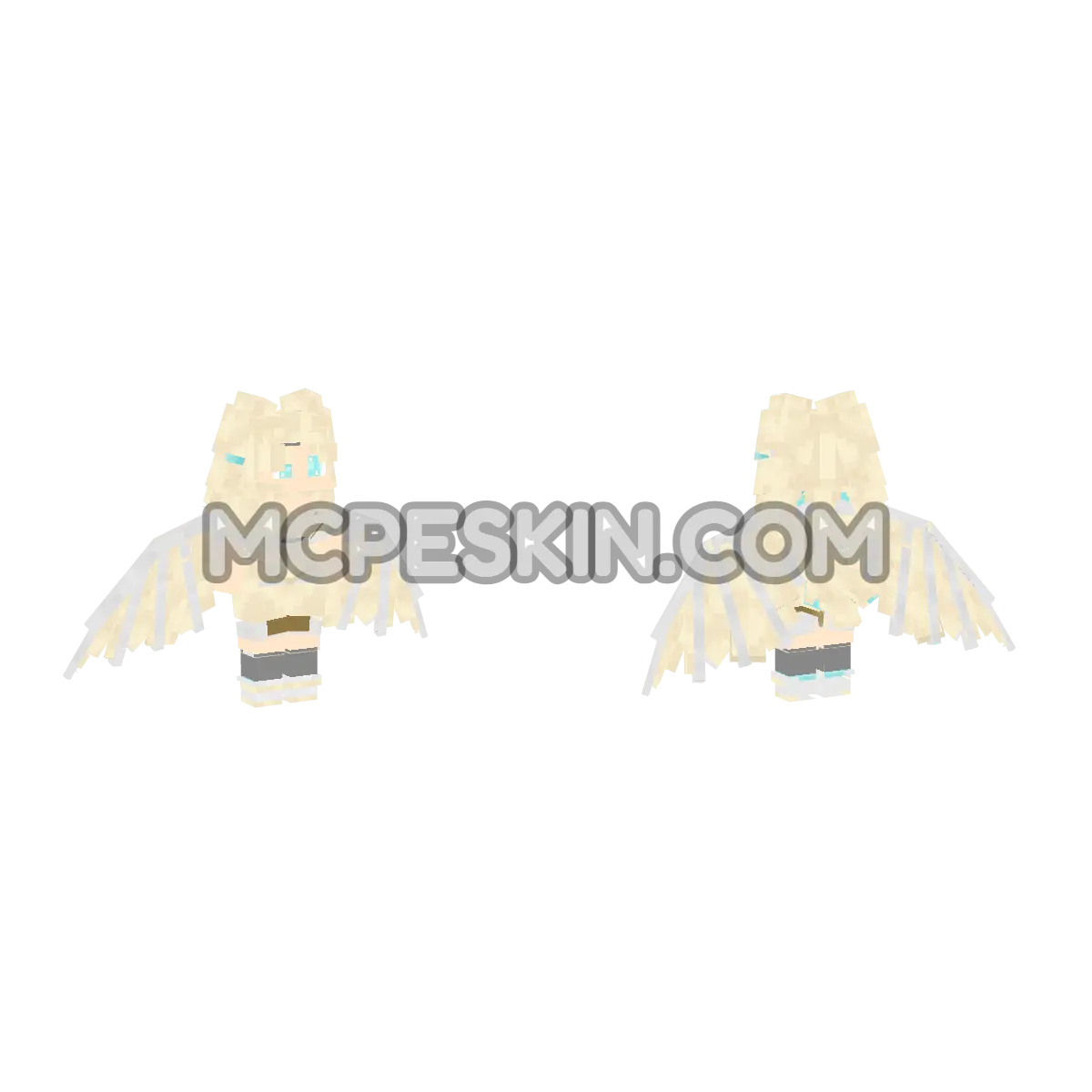 Ex-Mermaids bird peinado 1 4D Minecraft Bedrock skin