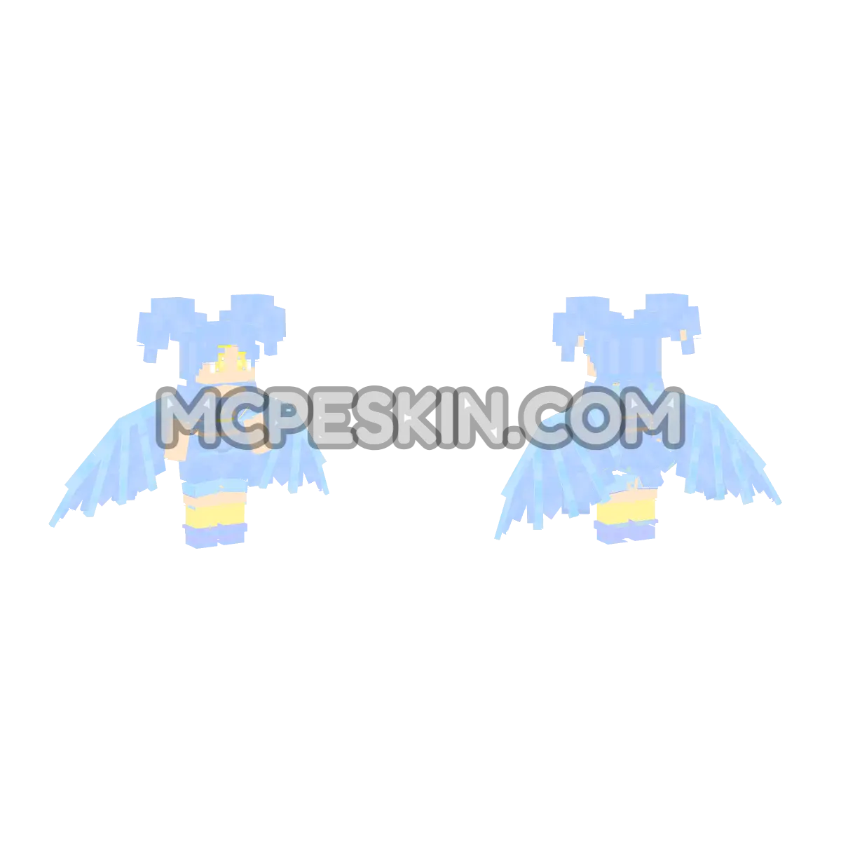 Ex-Mermaids bird2 4D Minecraft Bedrock skin