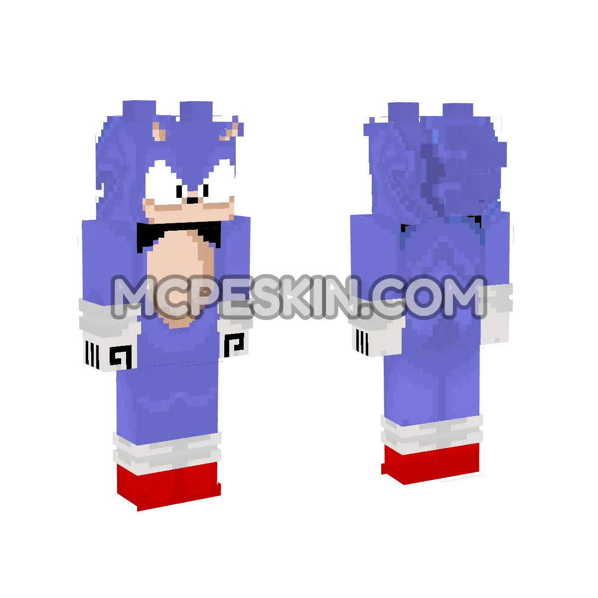 Exe Sonic 4D Minecraft Bedrock skin
