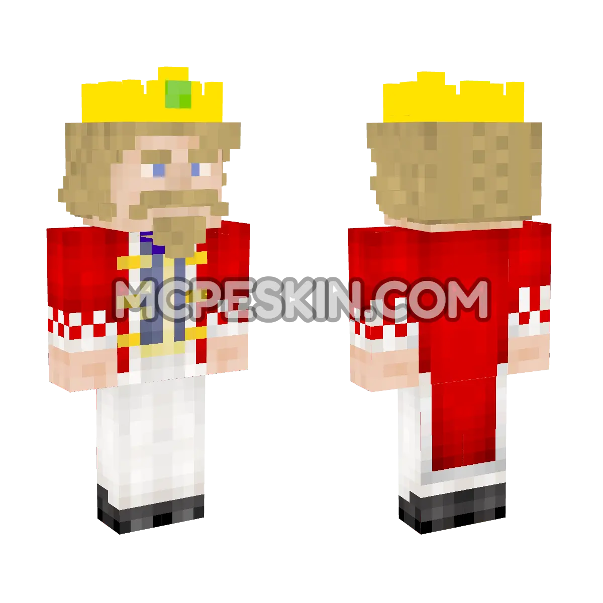 Fallen Kingdom King By DFF 4D Minecraft Bedrock skin