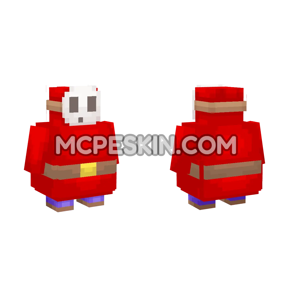 Fat Guy 4D Minecraft Bedrock skin