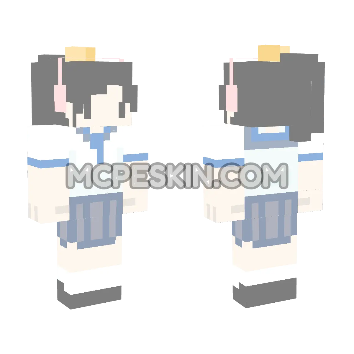 Femboy Yuma 4D Minecraft Bedrock skin
