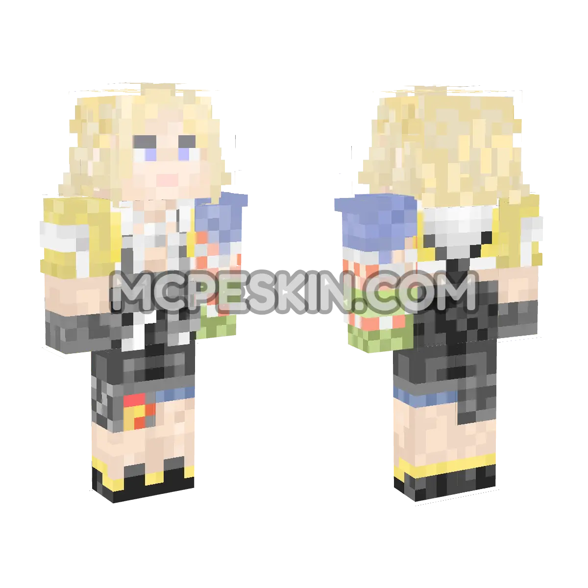 FFX: Tidus 4D Minecraft Bedrock skin