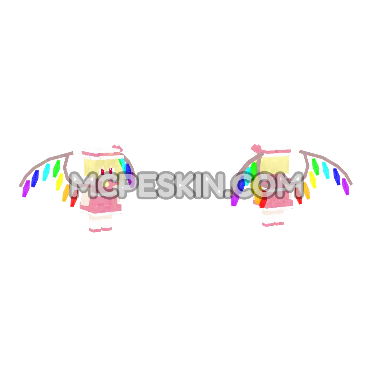 Flandre Scarlet 4D Minecraft Bedrock skin