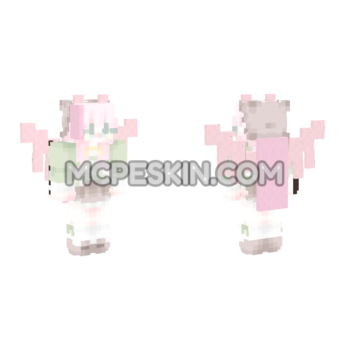 Fluttershy 4D Minecraft Bedrock skin