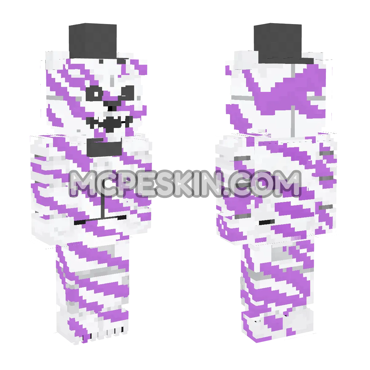 Fnaf Freddy Fazbear 4D Minecraft Bedrock skin