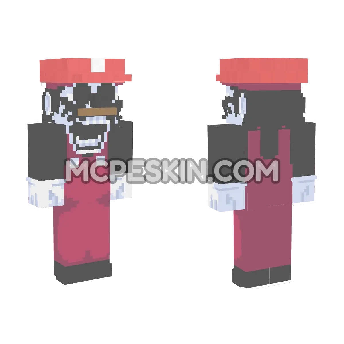 Form Mario 2 4D Minecraft Bedrock skin