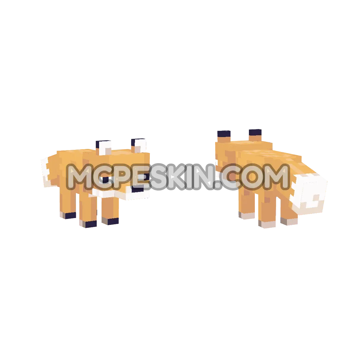 Fox 4D Minecraft Bedrock skin