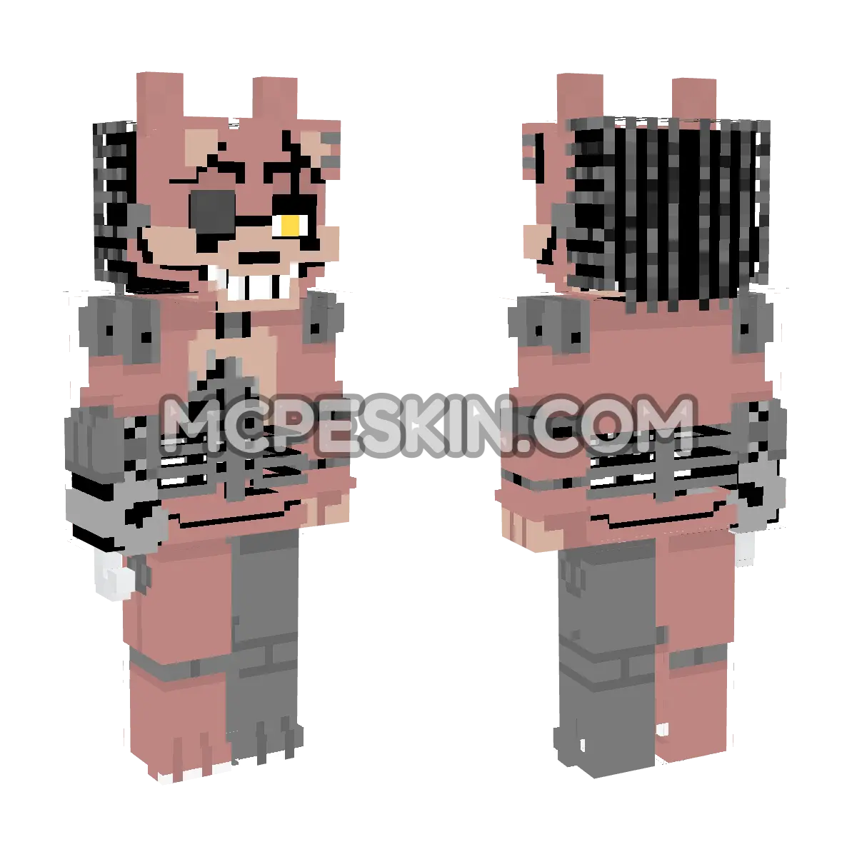 Foxy 11 4D Minecraft Bedrock skin