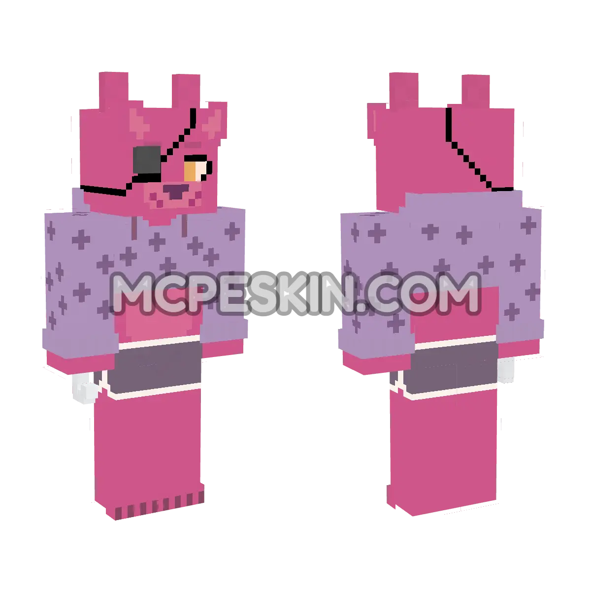 Foxy 15 4D Minecraft Bedrock skin