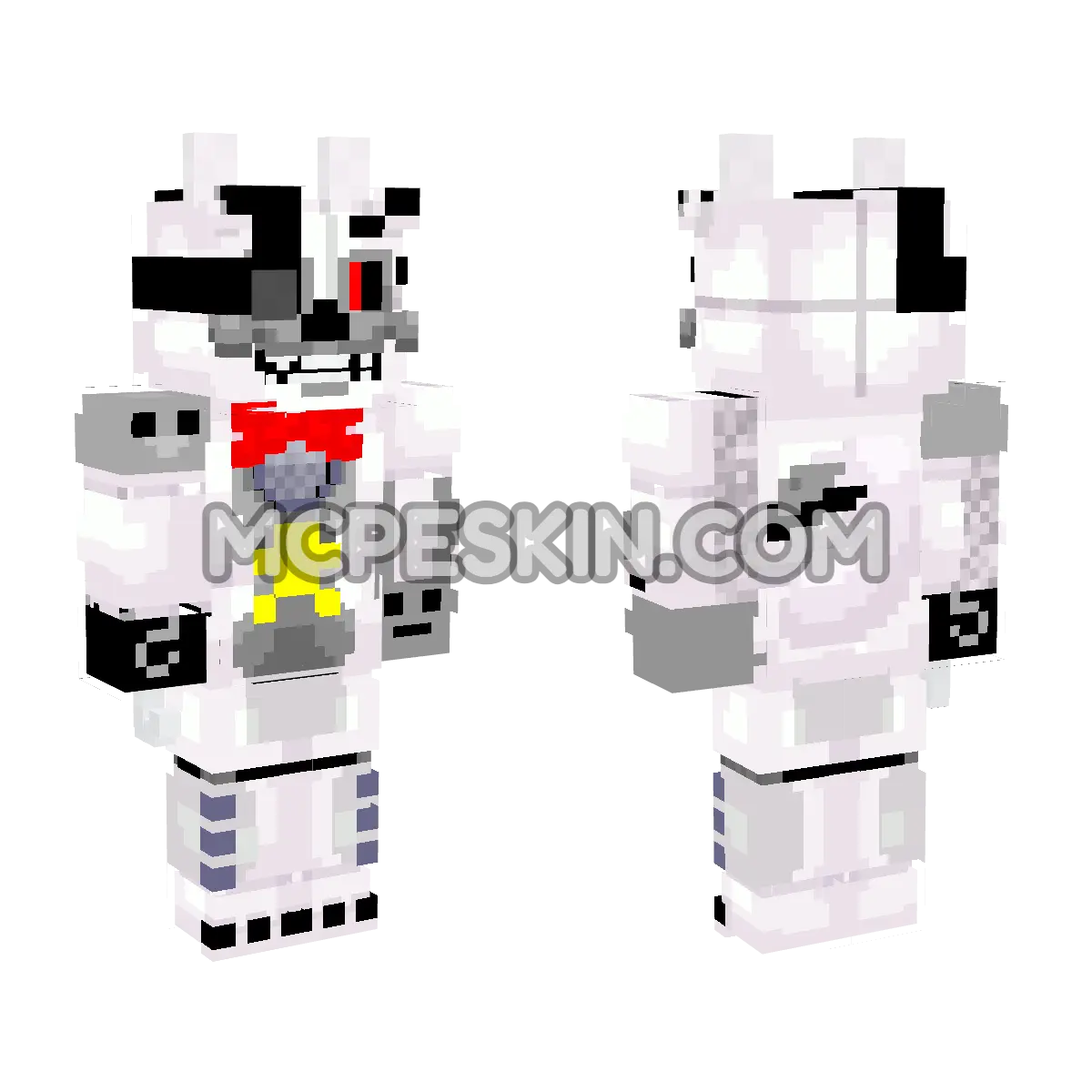 Foxy 4D Minecraft Bedrock skin