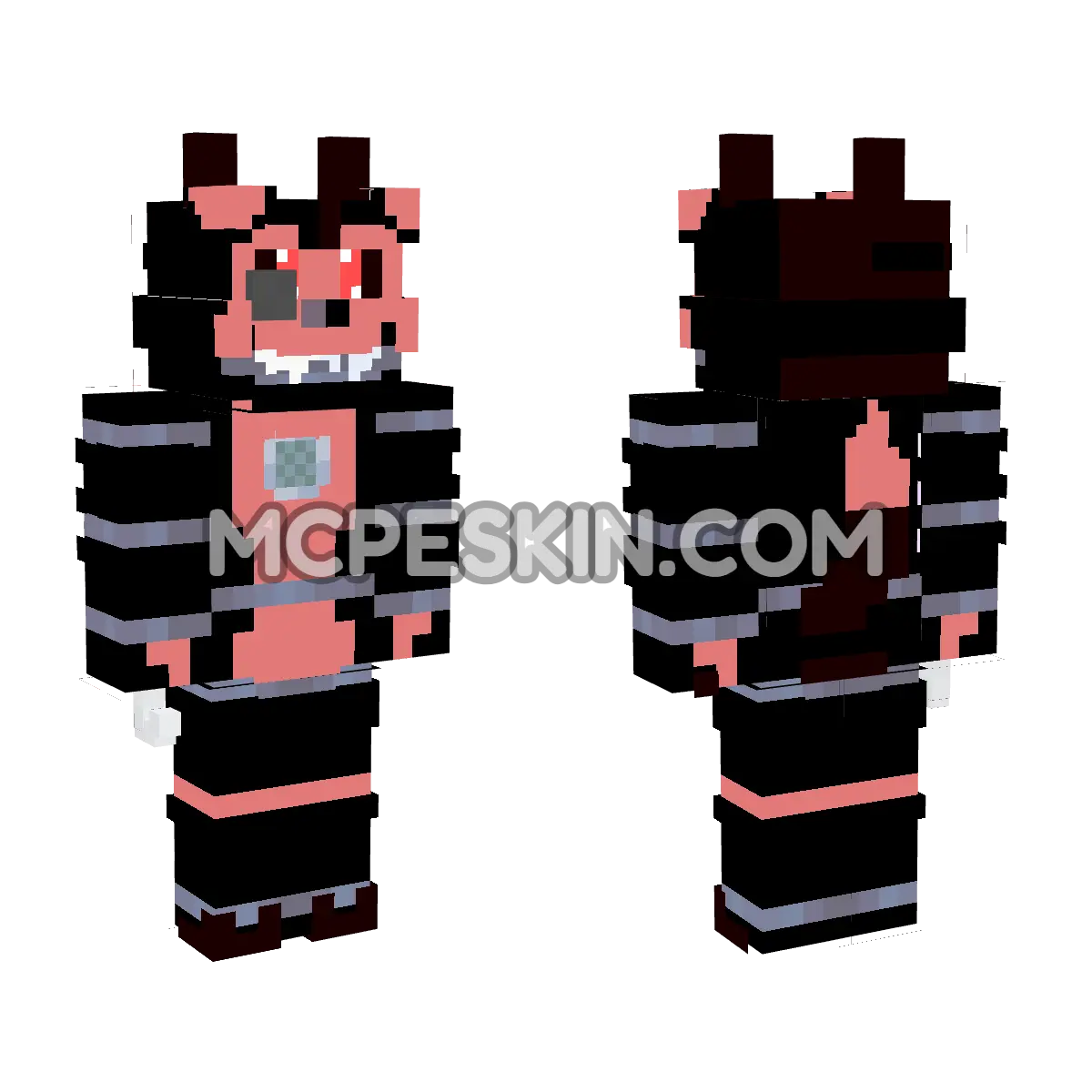 Foxy 7 4D Minecraft Bedrock skin