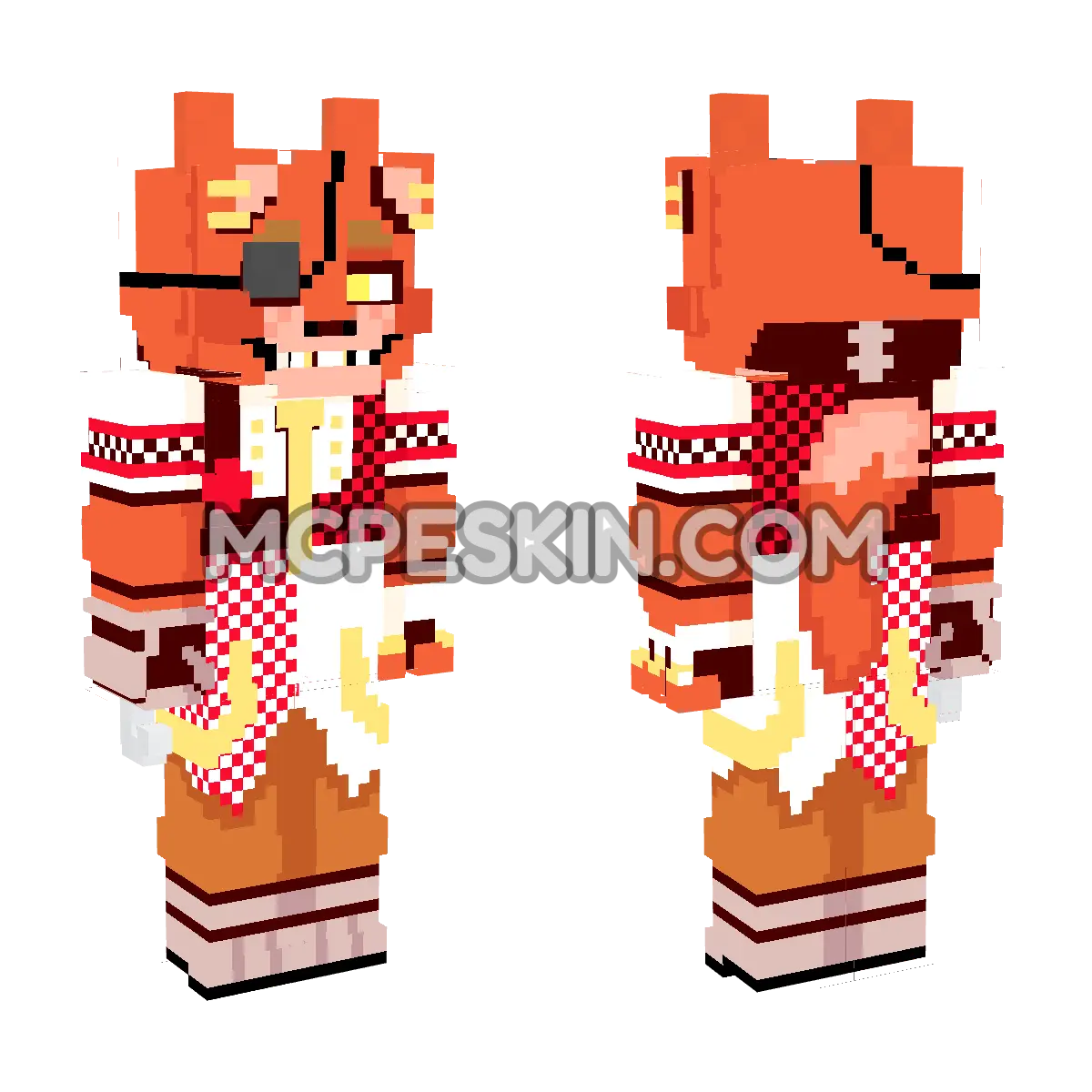 Foxy 9 4D Minecraft Bedrock skin