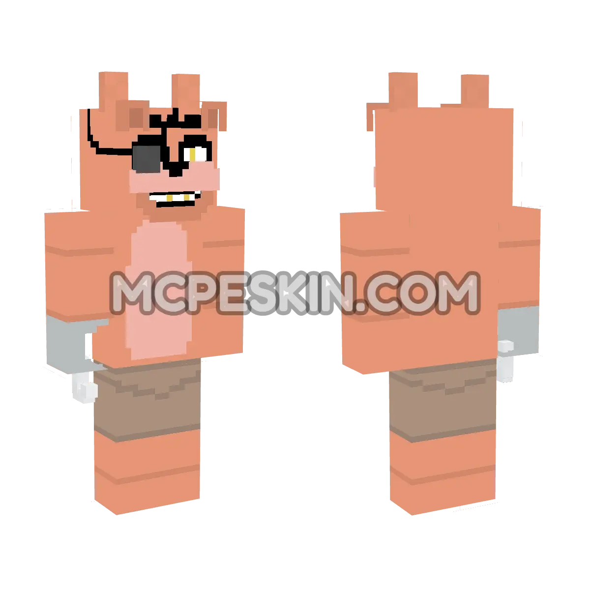 Foxy Pirate 4D Minecraft Bedrock skin