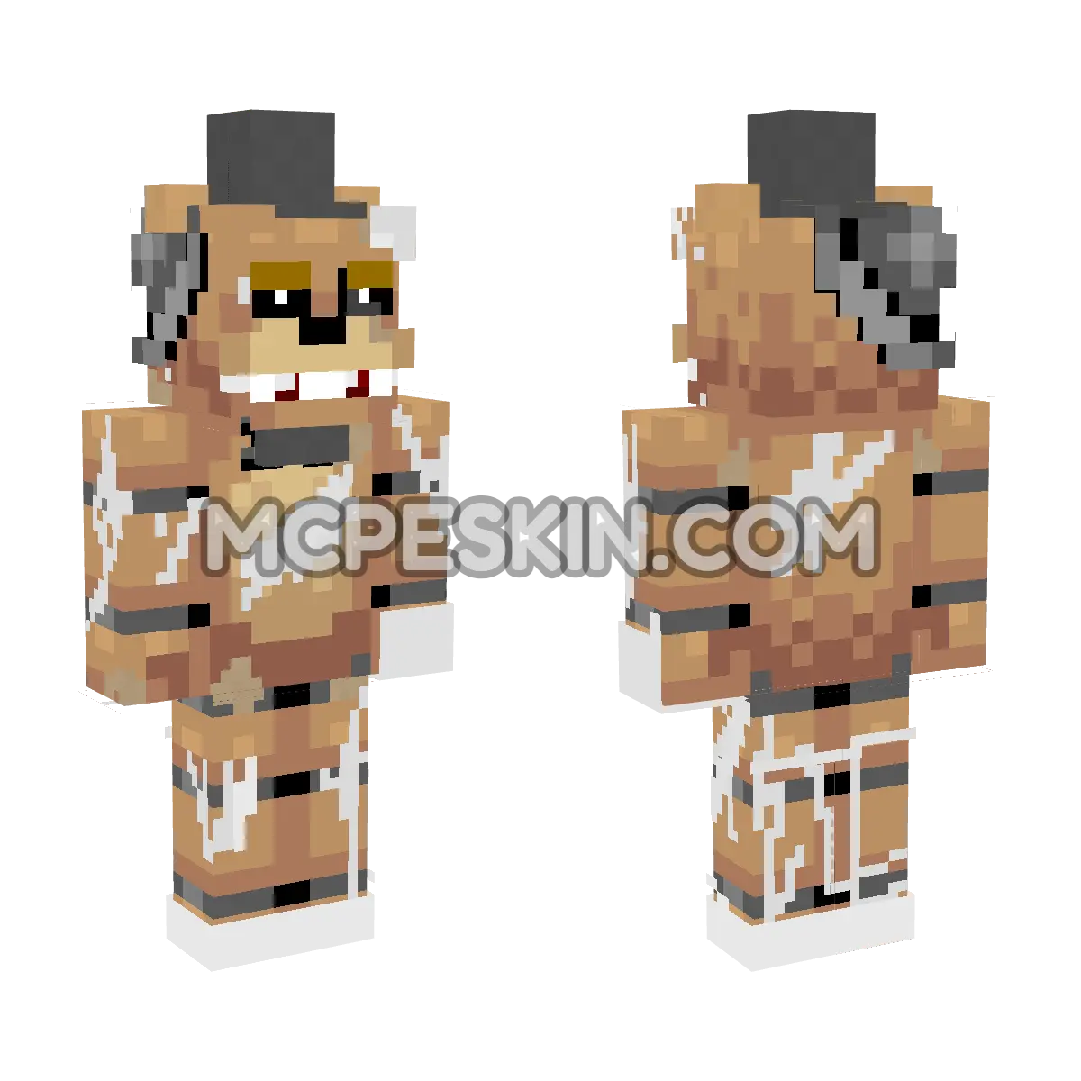 Freddy Fazbear 10 4D Minecraft Bedrock skin