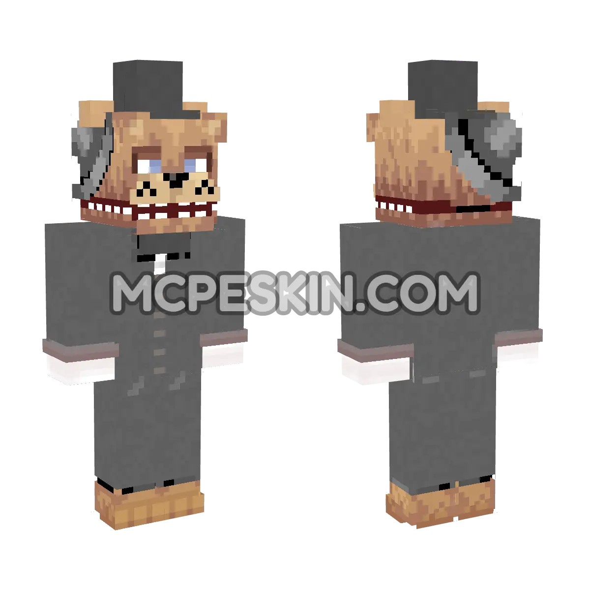 Freddy Fazbear 14 4D Minecraft Bedrock skin