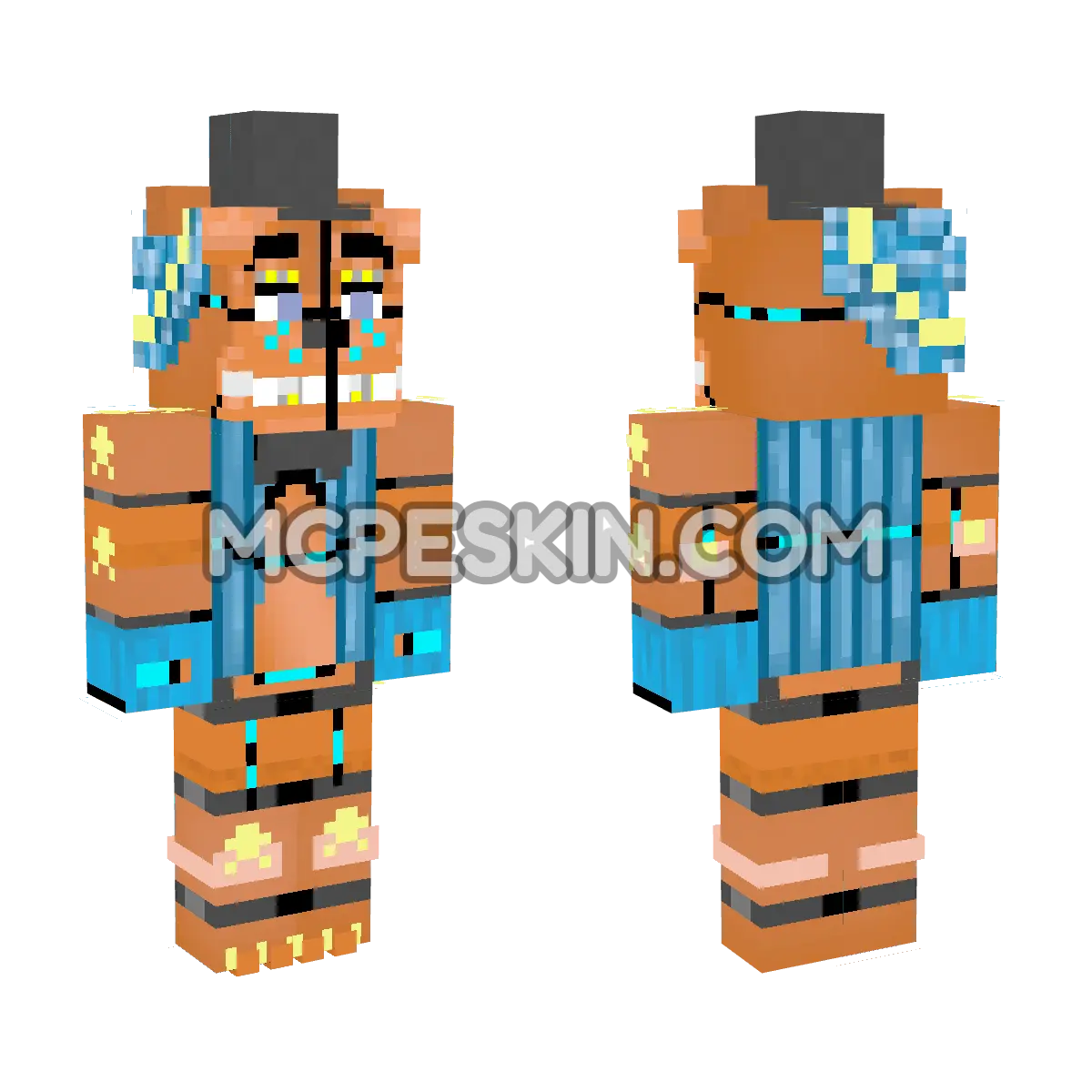 Freddy Fazbear 2 4D Minecraft Bedrock skin