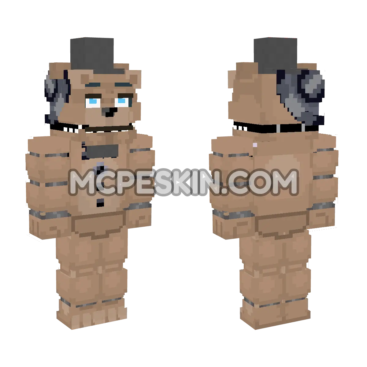 Freddy Fazbear 8 4D Minecraft Bedrock skin
