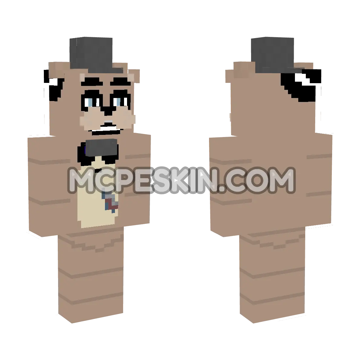 Freddy Fazbear 9 4D Minecraft Bedrock skin