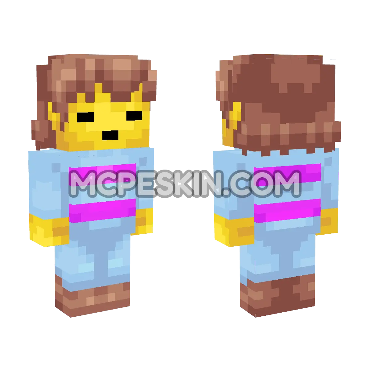 Frisk 4D Minecraft Bedrock skin