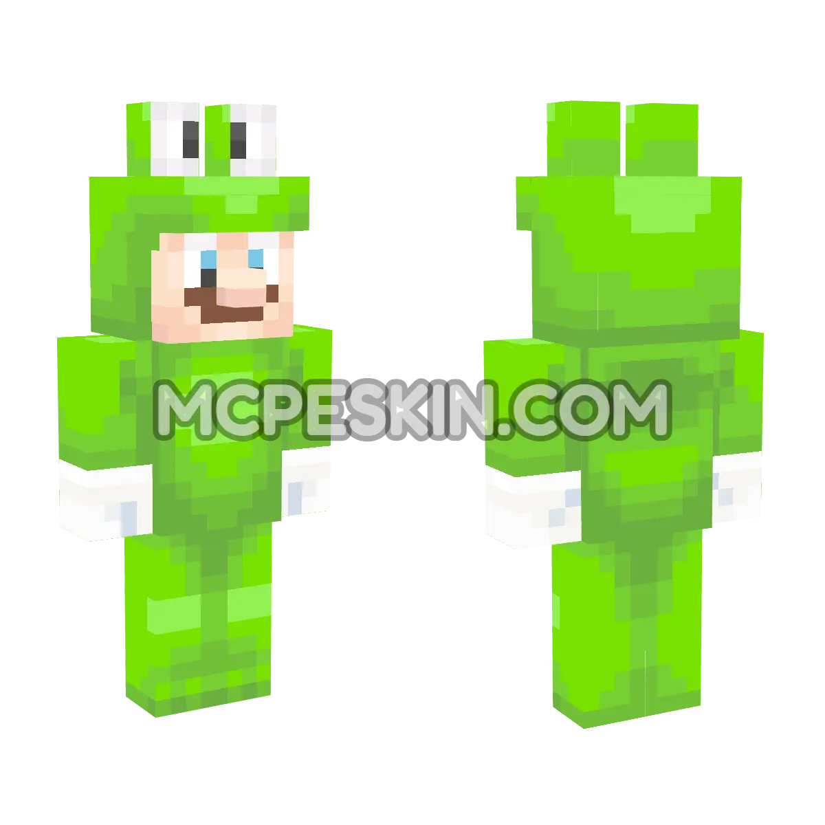Frog Mario 4D Minecraft Bedrock skin