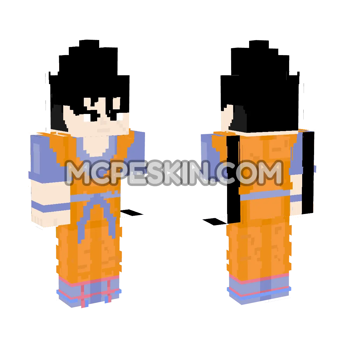 Future Goku 2 4D Minecraft Bedrock skin