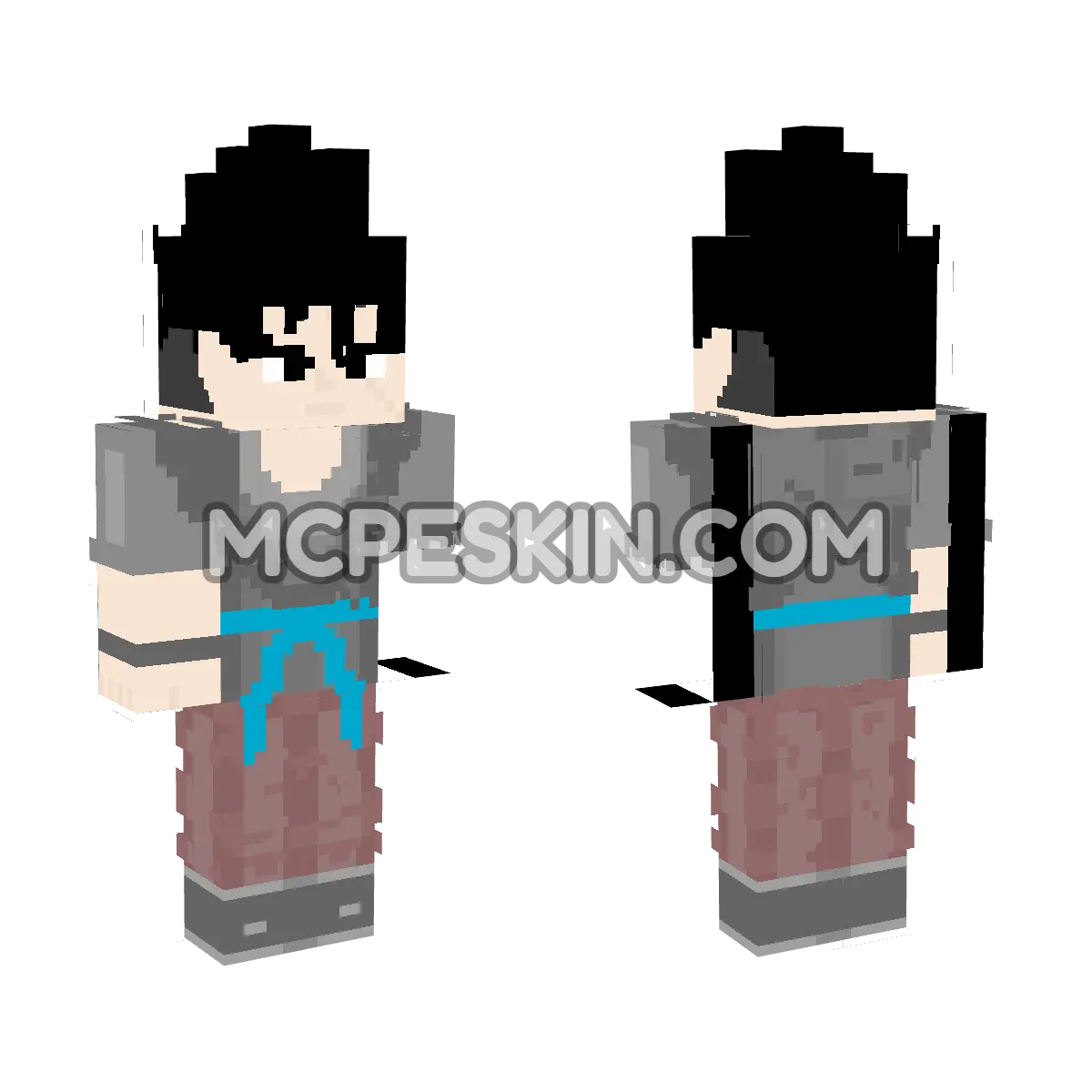 Future Goku 3 4D Minecraft Bedrock skin