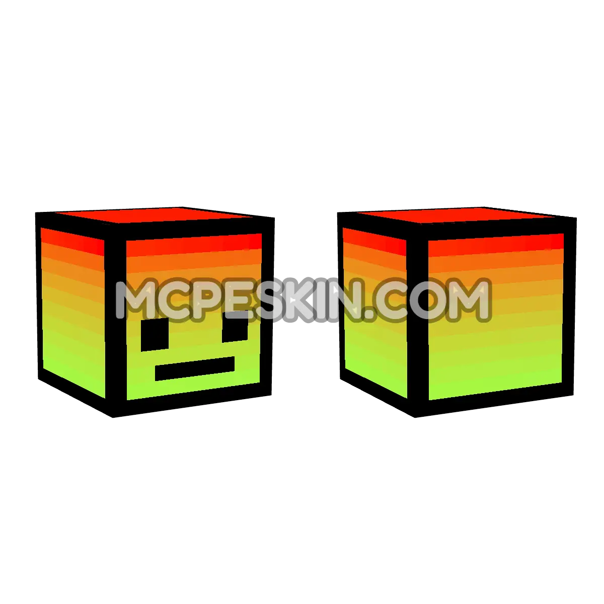 GD Bloque 4D Minecraft Bedrock skin