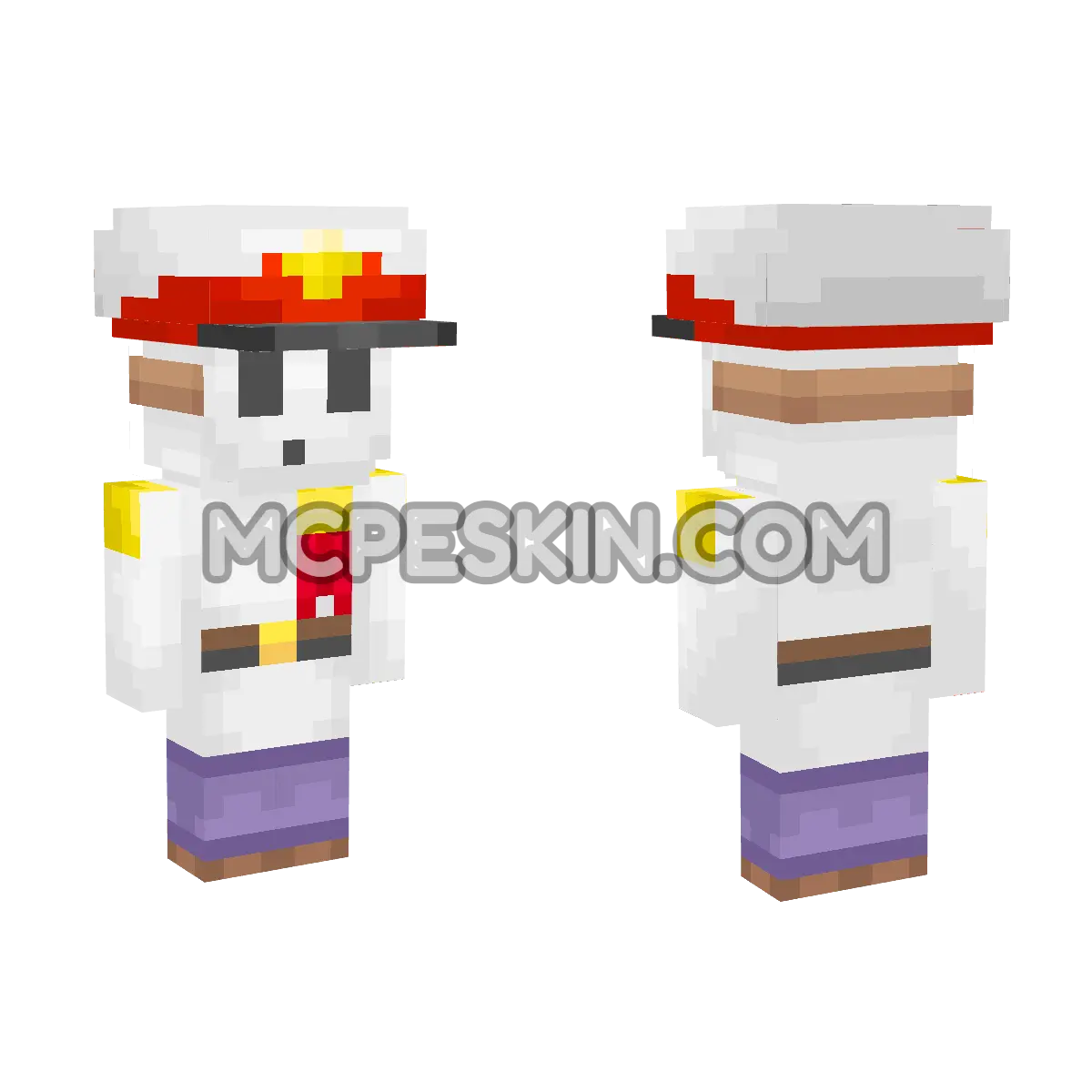 General Guy 4D Minecraft Bedrock skin