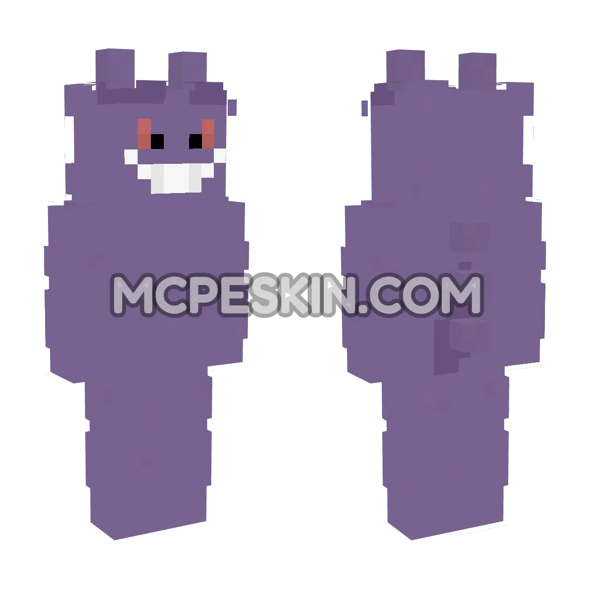 Gengar 3 4D Minecraft Bedrock skin