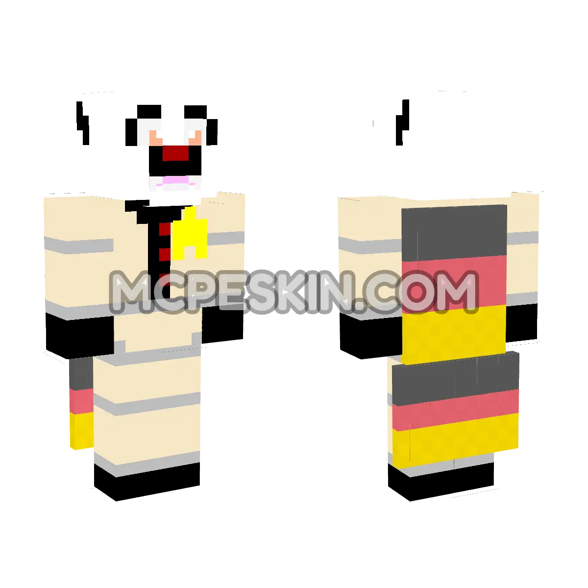 Germany Flag 7 4D Minecraft Bedrock skin