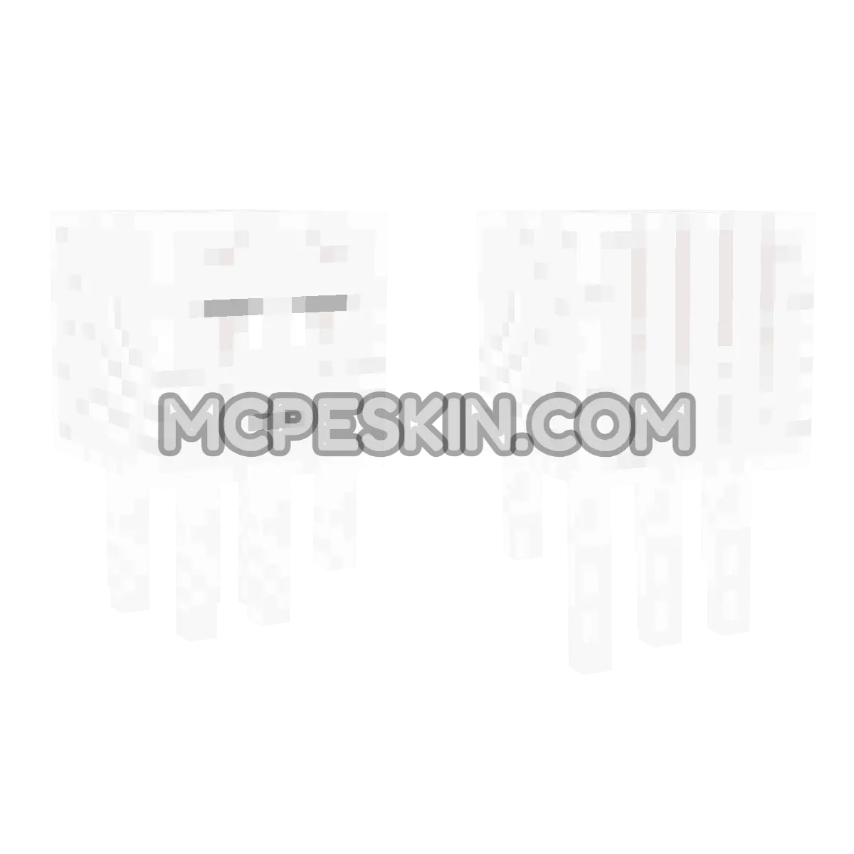 Ghast 4D Minecraft Bedrock skin