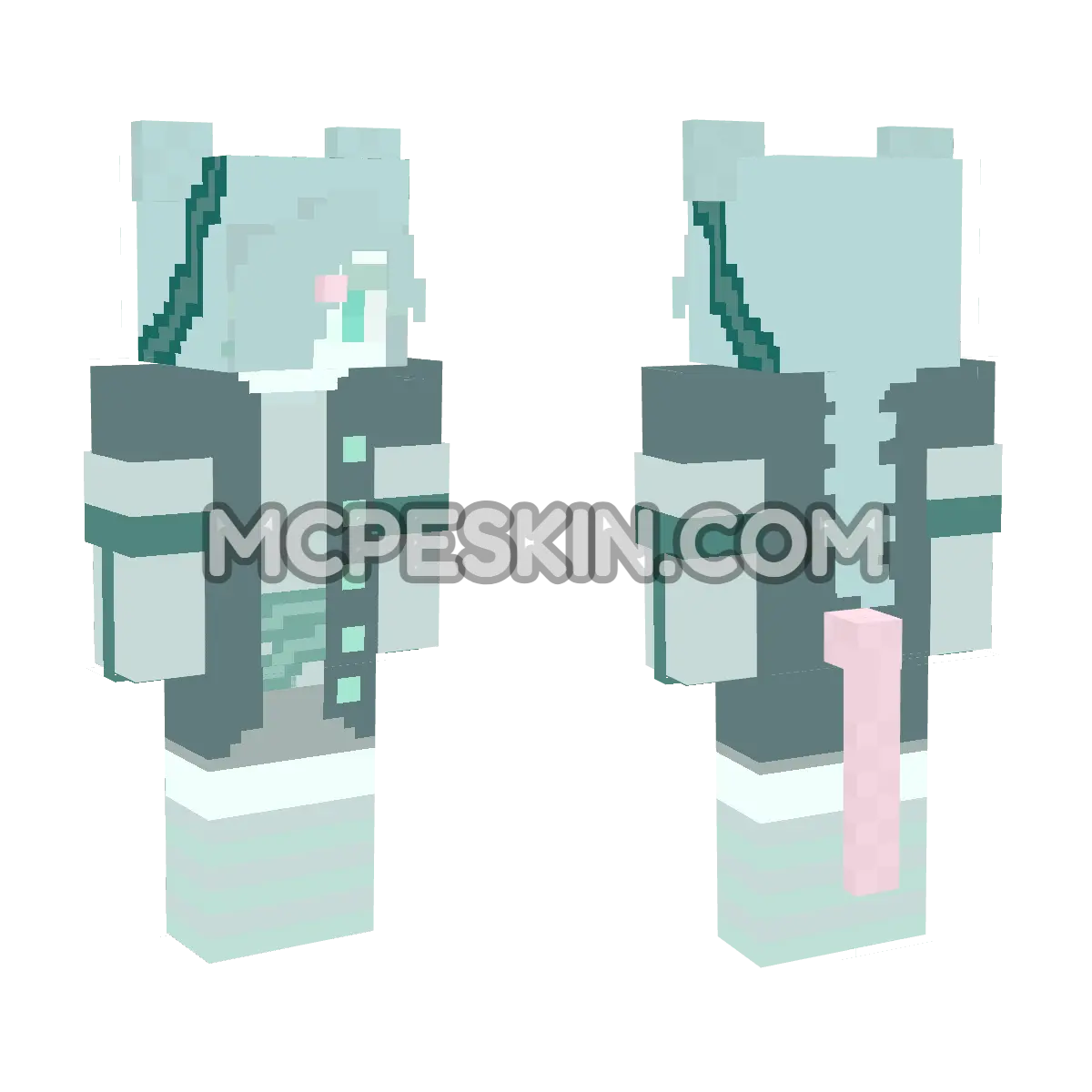 Ghost Pirate Mouse 4D Minecraft Bedrock skin
