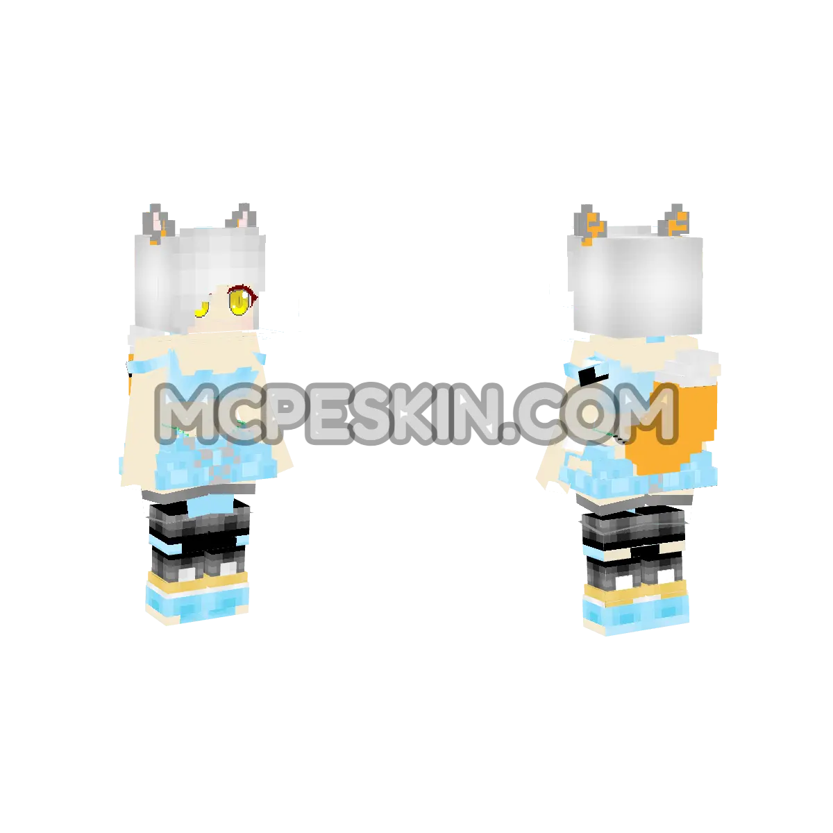 Girl IDK Why 4D Minecraft Bedrock skin