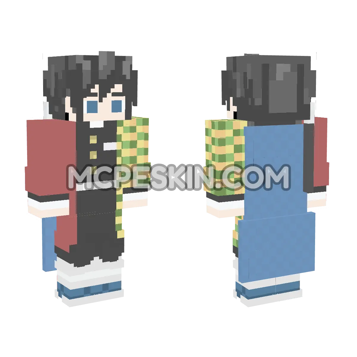 Giyu 13 4D Minecraft Bedrock skin